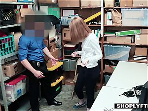 redhead nubile arrested and pulverized in the office
