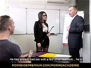 porn ACADEMIE - teacher Valentina Nappi MMF threesome